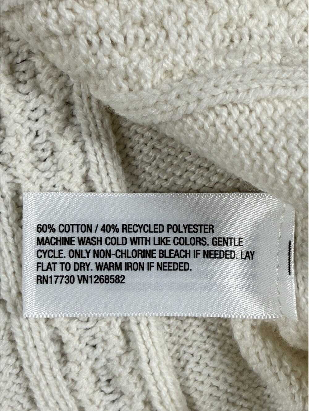 NWT A New Day Women’s Tank Sweater Size 1X Ivory Cotton - Picture 7 of 9